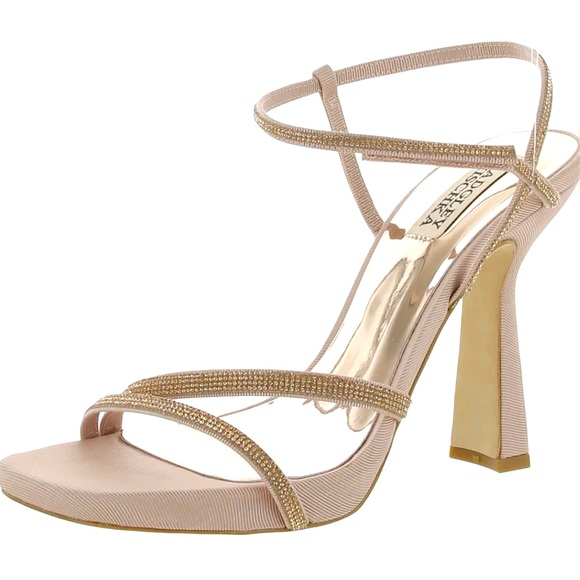 Badgley Mischka Womens Urbana Open Toe Ankle Strap Heels Women’s US 9 NIB - Picture 8 of 8